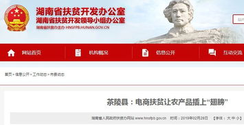 茶陵縣電商扶貧 為農產品插上“翅膀”，冠享電商新機遇